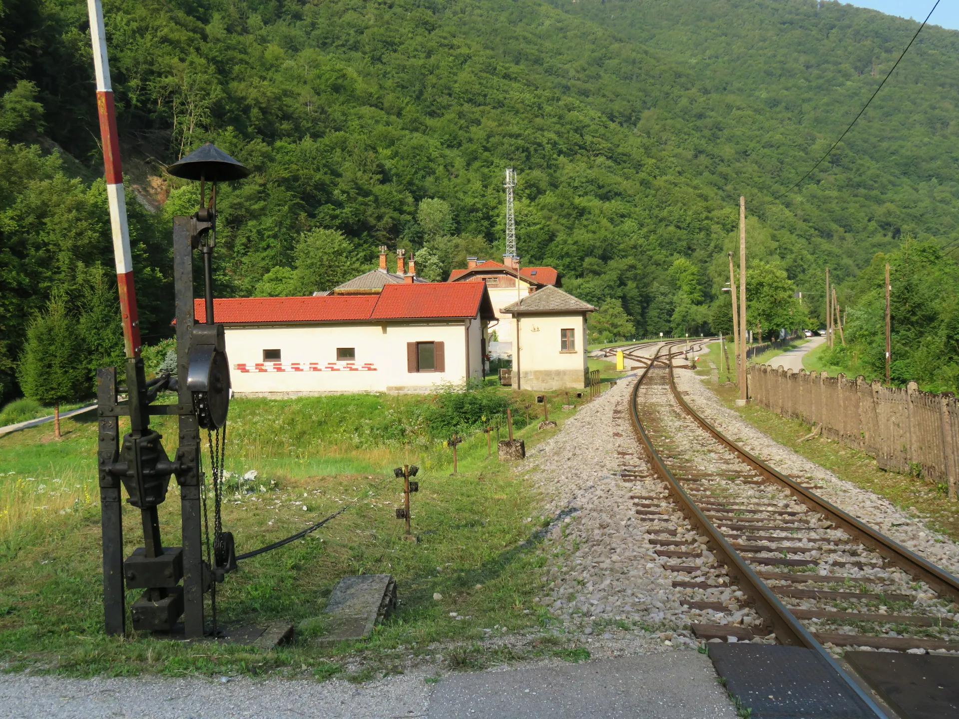 Grahovo ob Bači Slovenia - train station 2