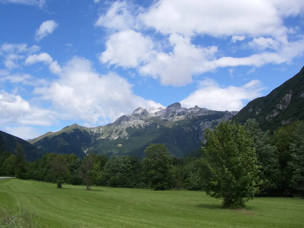 Driving out of the Soca Valley